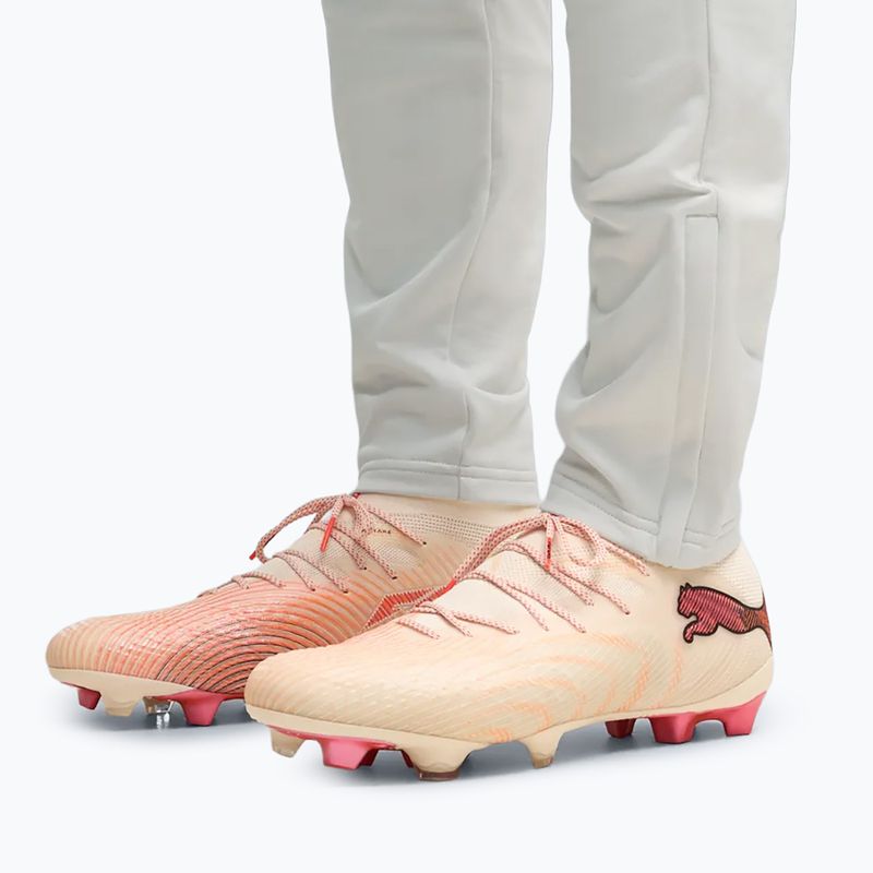Kopačky PUMA Future 9 Ultimate FG sugared almond/puma white/ultra red/puma black 6