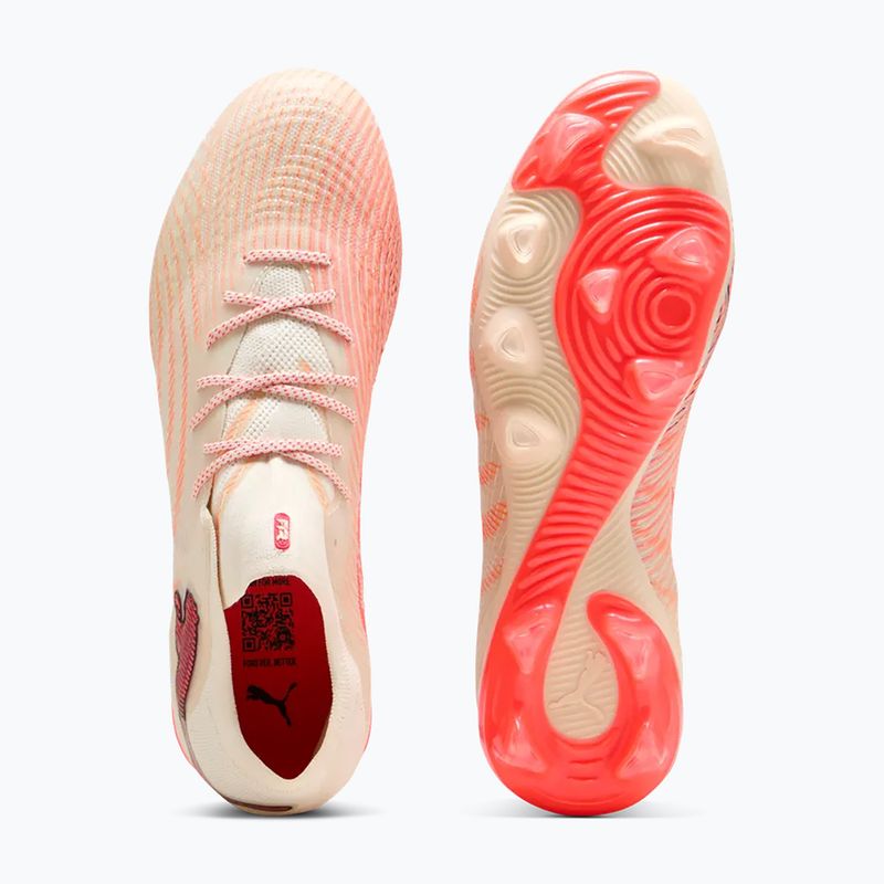 Kopačky PUMA  Future 9 Fusin FG/AG sugared almond/puma white/ultra red/puma black 3