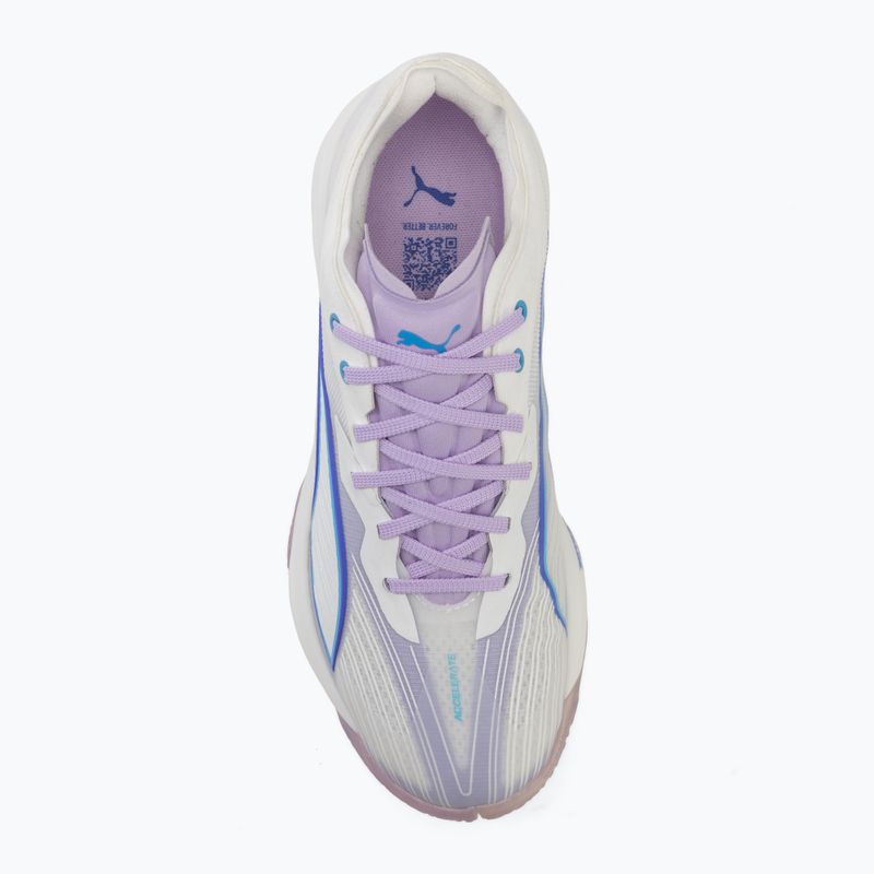 Hádzanárske topánky PUMA Accelerate Nitro SQD 5 puma white/royal sapphire/light lavender 5