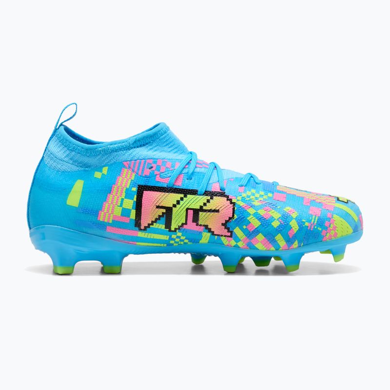 Detské kopačky PUMA Future 9 Match Advanced Level FG/AG Jr puma white/blue glimmer/pink glimmer/yellow alert 2