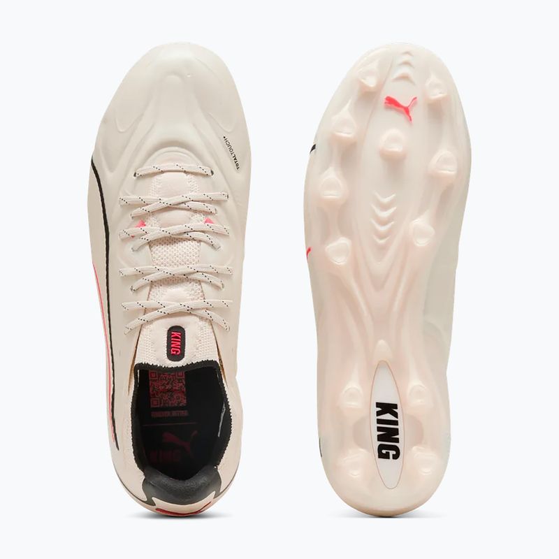 Kopačky PUMA King 20 Ultimate FG/AG sugared almond/puma black/ultra red 3