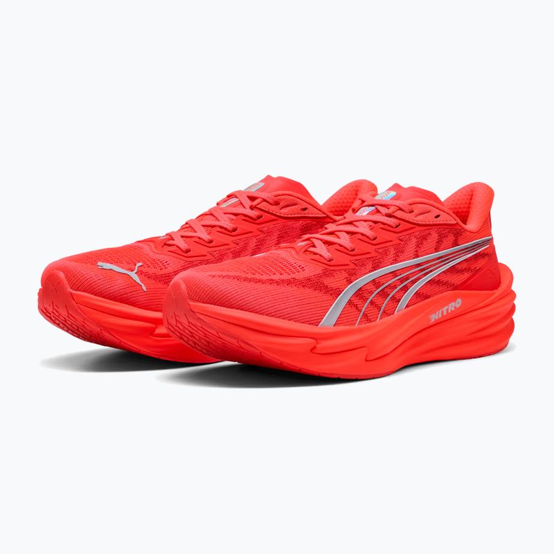 Pánske bežecké topánky PUMA Deviate Nitro 4 ultra red/puma silver 3