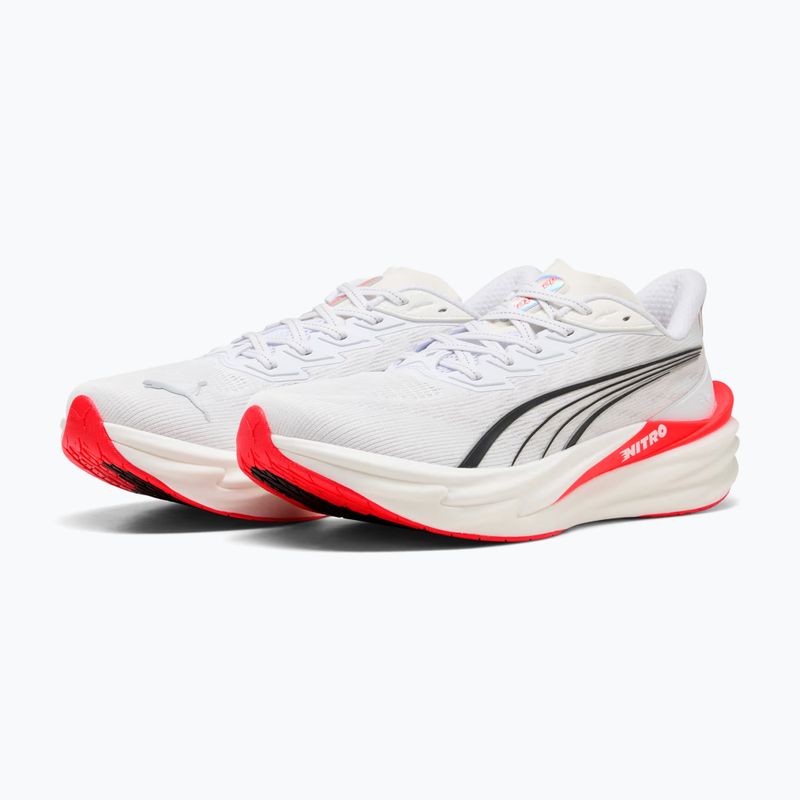 Pánske bežecké topánky PUMA Deviate Nitro 4 puma white/ultra red 3