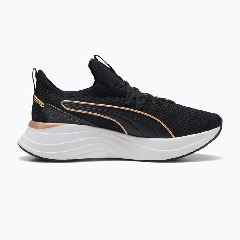 Dámske topánky PUMA Softride Sabrina Polished Chrome puma black/puma white/puma gold 2