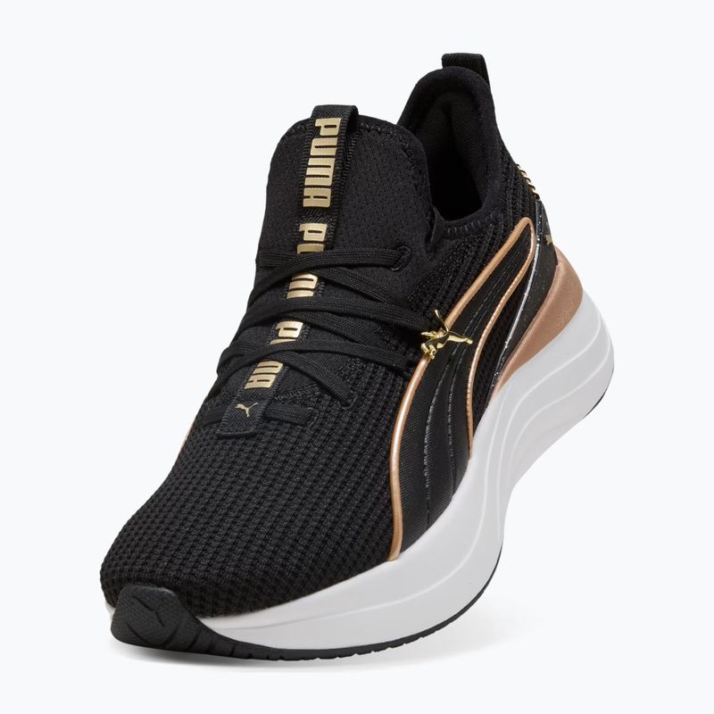 Dámske topánky PUMA Softride Sabrina Polished Chrome puma black/puma white/puma gold 4