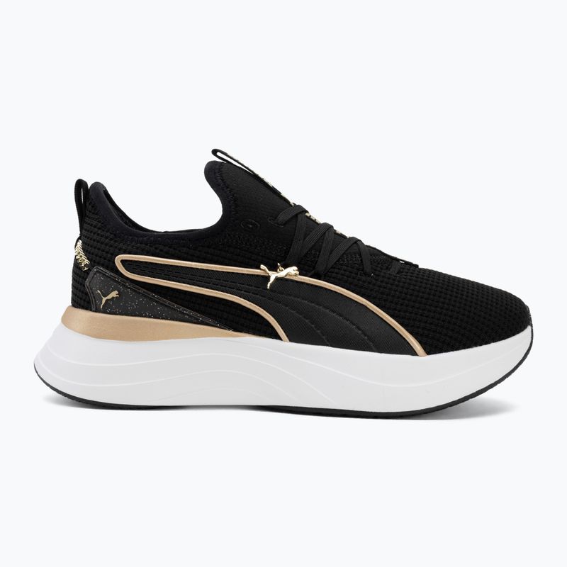Dámske topánky PUMA Softride Sabrina Polished Chrome puma black/puma white/puma gold 2