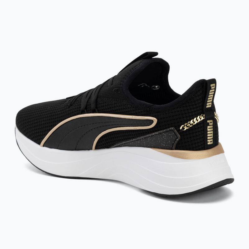 Dámske topánky PUMA Softride Sabrina Polished Chrome puma black/puma white/puma gold 3
