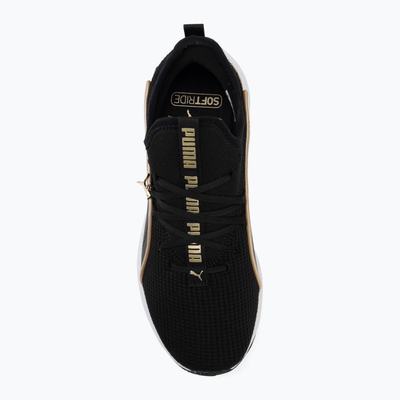 Dámske topánky PUMA Softride Sabrina Polished Chrome puma black/puma white/puma gold 5