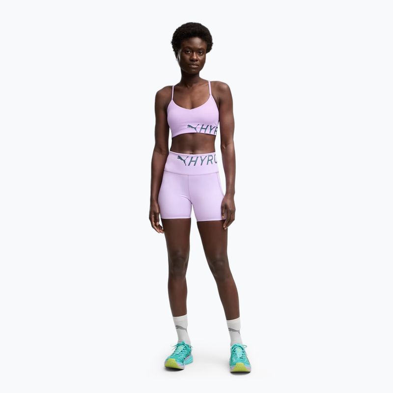 Športová podprsenka PUMA x HYROX Strappy Pwrmode svetlofialová 3