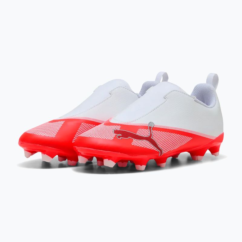Detské kopačky Puma Ultra 7 Play LL FG/AG Jr Ultra Red/Puma Black/Puma White 3