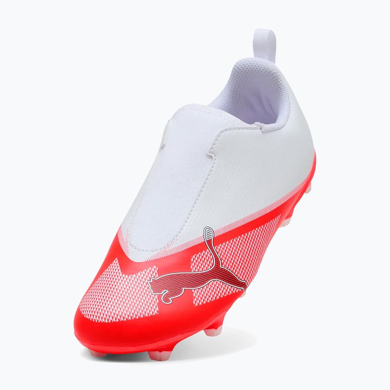 Detské kopačky Puma Ultra 7 Play LL FG/AG Jr Ultra Red/Puma Black/Puma White 4