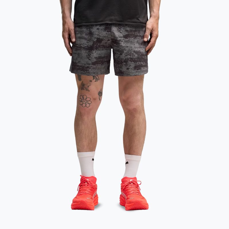 Pánske bežecké šortky PUMA Dreamrun 5" Brightstride AOP puma black