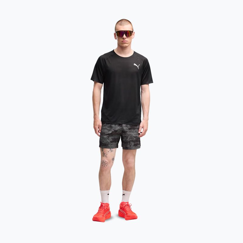 Pánske bežecké šortky PUMA Dreamrun 5" Brightstride AOP puma black 2
