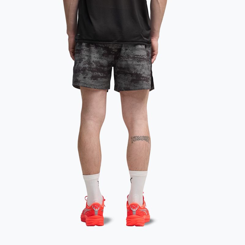 Pánske bežecké šortky PUMA Dreamrun 5" Brightstride AOP puma black 3