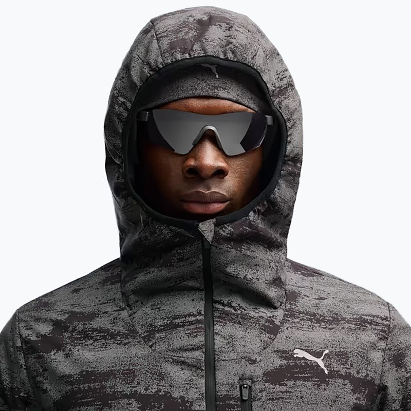 Pánska bežecká bunda PUMA Run Brightstride AOP Primaloft puma black 4