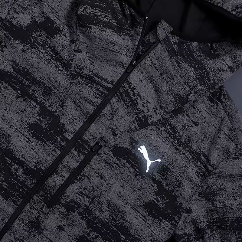 Pánska bežecká bunda PUMA Run Brightstride AOP Primaloft puma black 7