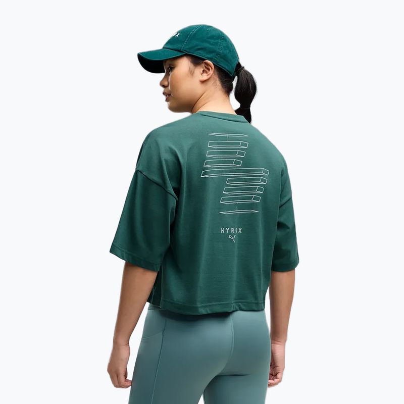 Dámske tréningové tričko Puma Hyrox Cropped Lifestyle herb garden 3