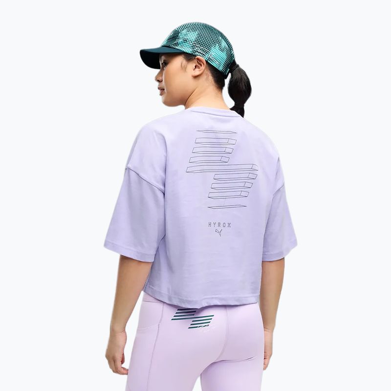 Dámske tréningové tričko Puma Hyrox Cropped Lifestyle light violet 3