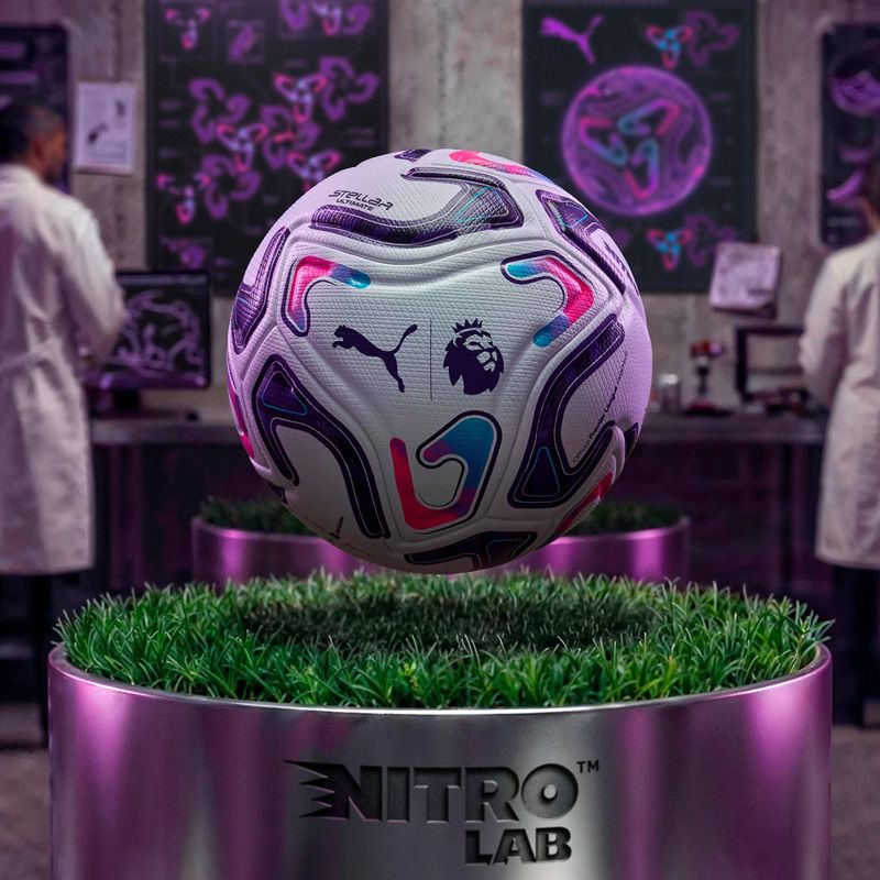 Futbalová lopta PUMA Stellar Nitro Ultimate PL Reactivity puma white/red/purple/blue/pink 5