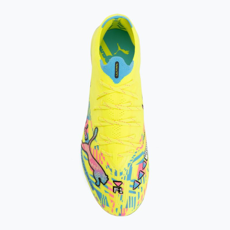 Kopačky PUMA Ultra Nitro 7 Ultimate Advanced Level FG puma white/blue glimmer/pink glimmer/yellow alert 5
