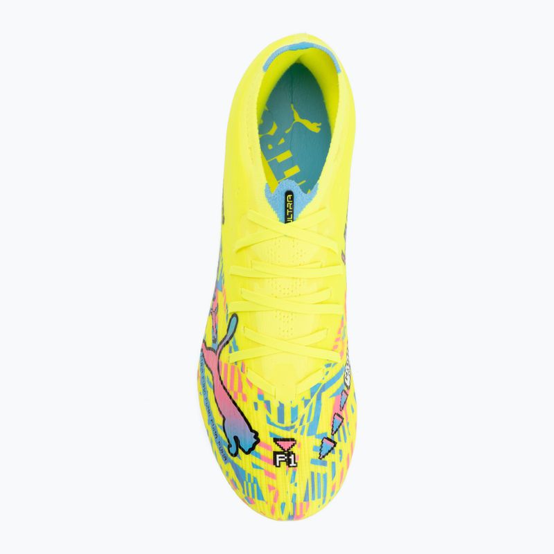 Kopačky PUMA Ultra Nitro 7 Match Advanced Level FG/AG puma white/blue glimmer/pink glimmer/yellow alert 5