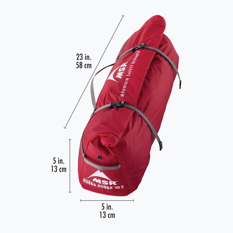 Trekový stan 2-osobowy MSR Hubba Hubba HD 2P Tent green 12