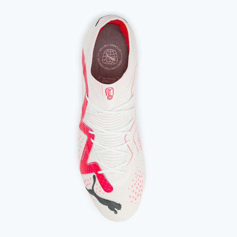 PUMA Ultimate FG/AG pánske kopačky puma white/puma black/fire orchid 6