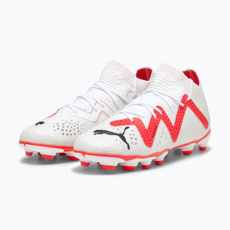 Detské kopačky PUMA Future Pro FG/AG Jr puma white/puma black/fire orchid 12