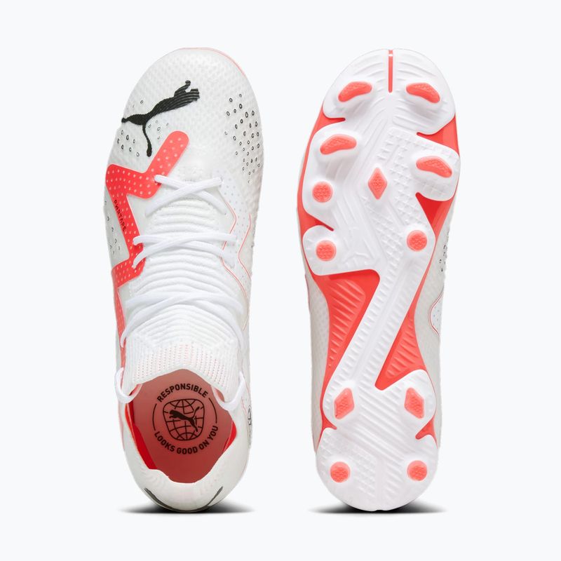 Detské kopačky PUMA Future Pro FG/AG Jr puma white/puma black/fire orchid 14