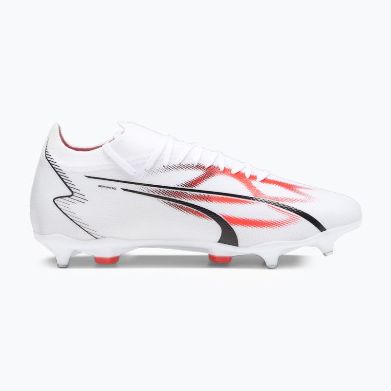 Pánske kopačky PUMA Ultra Match MXSG puma white/puma black/fire orchid 12