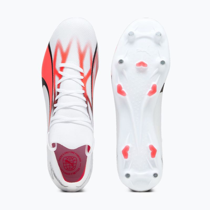 Pánske kopačky PUMA Ultra Match MXSG puma white/puma black/fire orchid 15