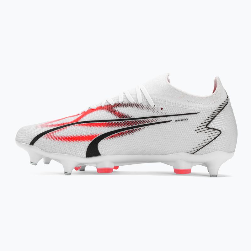 Pánske kopačky PUMA Ultra Match MXSG puma white/puma black/fire orchid 10