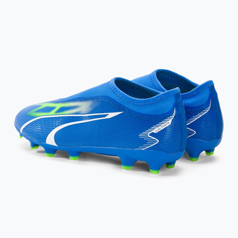 PUMA Ultra Match Ll FG/AG Jr detské kopačky ultra blue/puma white/pro green 3