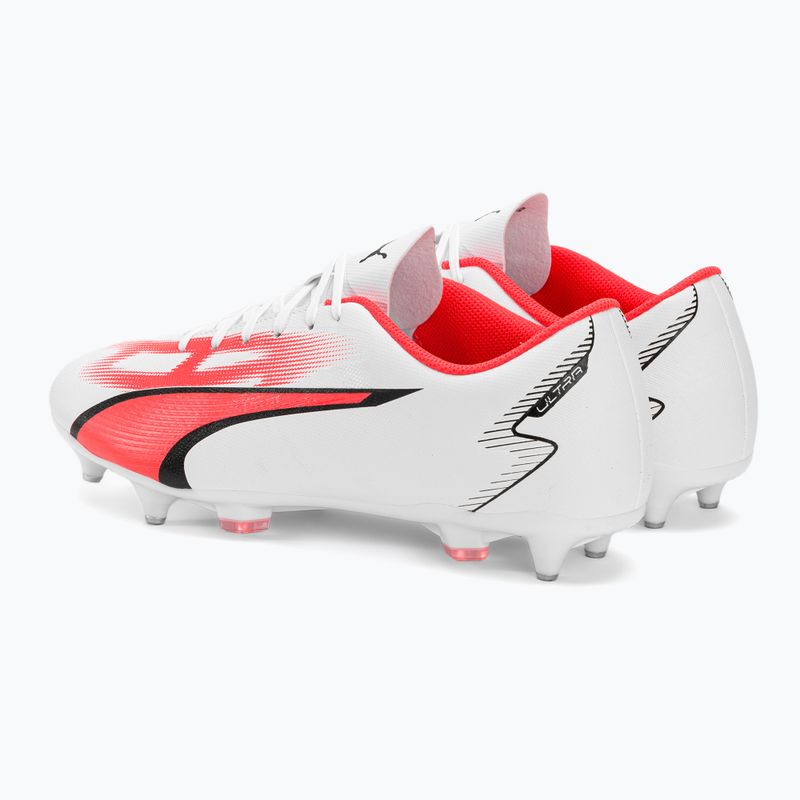 Pánske kopačky PUMA Ultra Play MXSG puma white/puma black/fire orchid 3