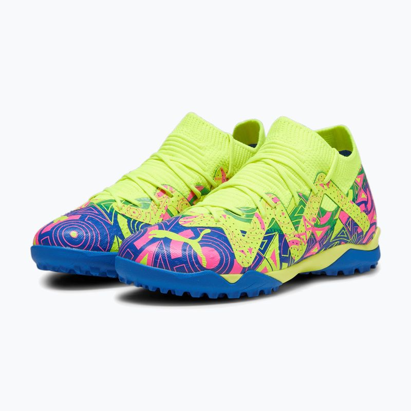 Detské kopačky PUMA Future Match Energy TT + Mid Jr ultra blue/yellow alert/luminous pink 13