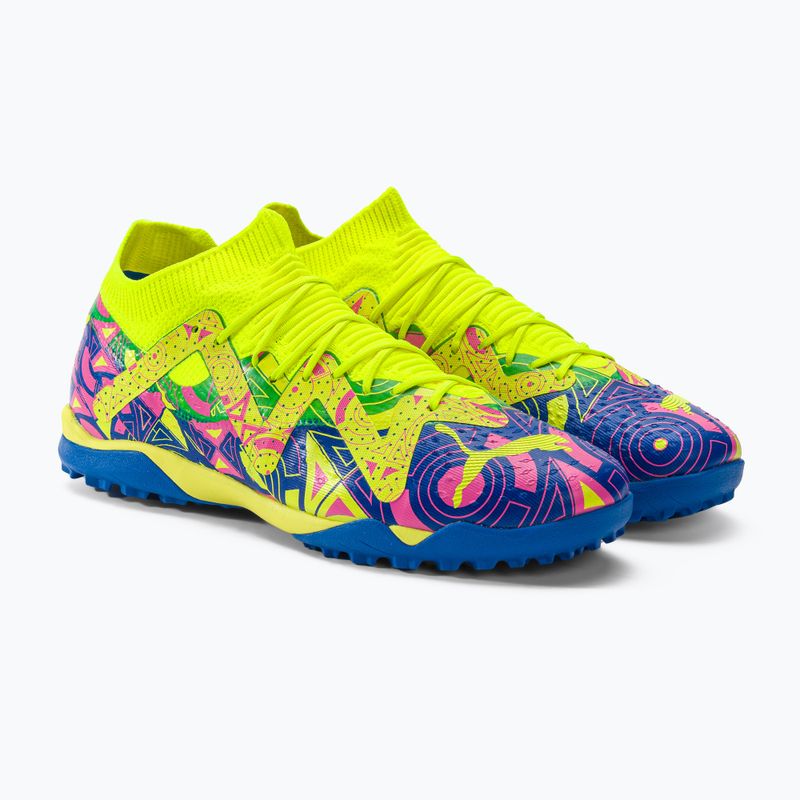 PUMA Future Match Energy TT pánske kopačky ultra blue/yellow alert/luminous pink 4