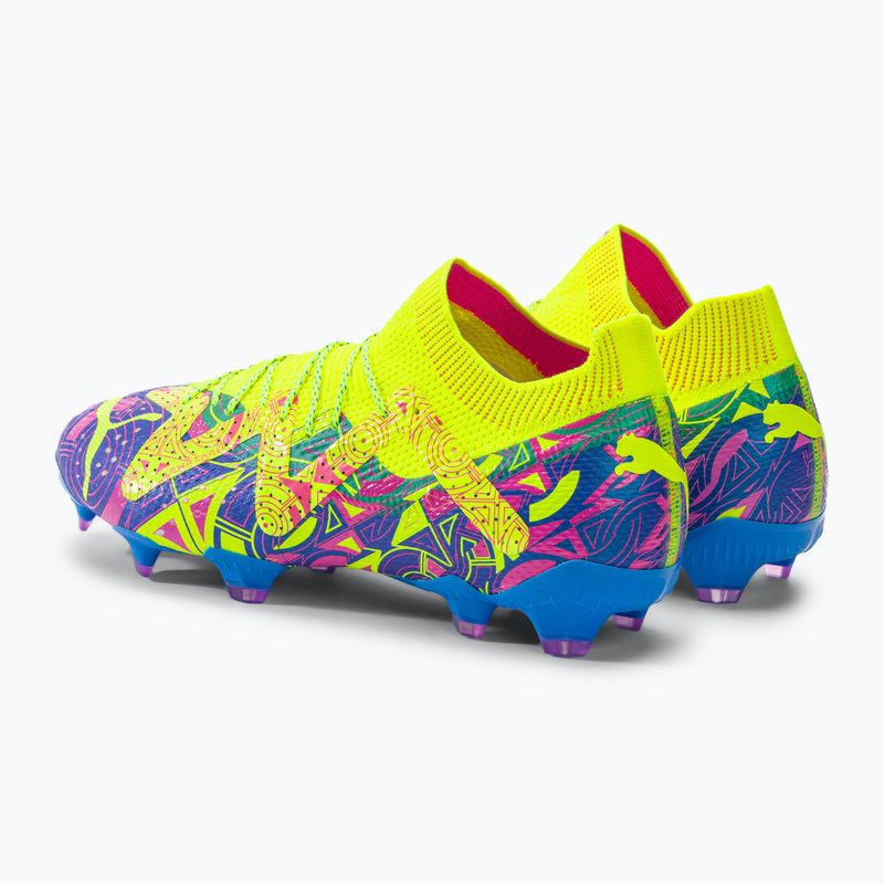 PUMA Future Ultimate Energy FG/AG pánske kopačky ultra blue/yellow alert/luminous pink 3