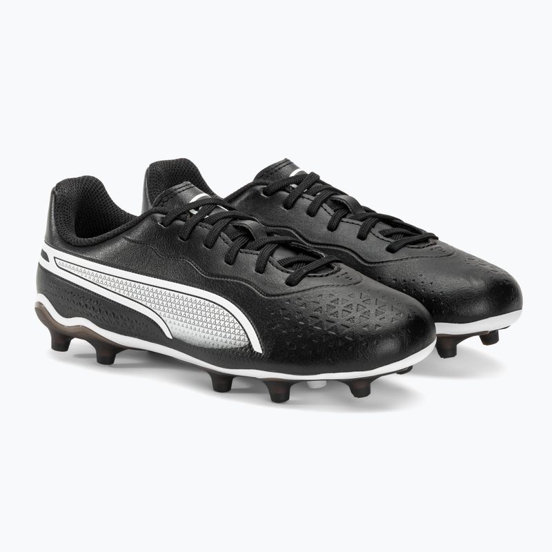 PUMA King Match FG/AG Jr detské kopačky puma black/puma white 4