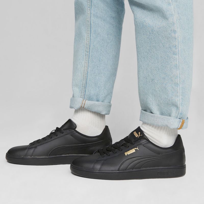 Topánky PUMA Puma Smash 3.0 L puma black/puma gold/puma black 7