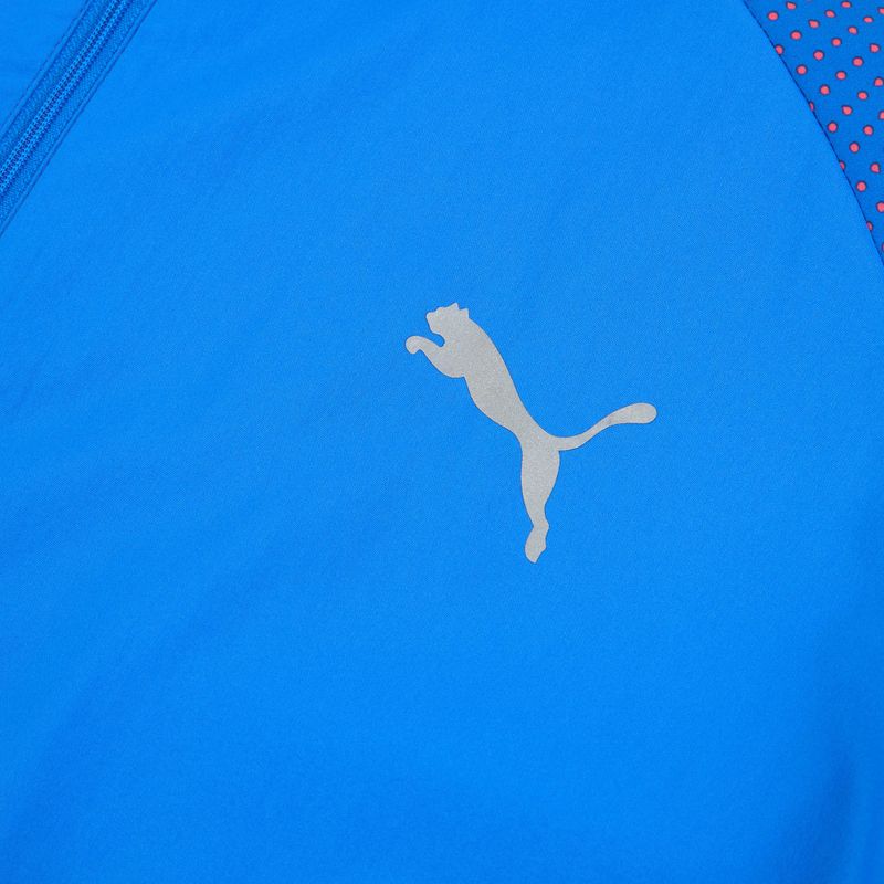 Pánska bežecká bunda Puma Run Favorite Woven Jacket blue/fire orchid 3
