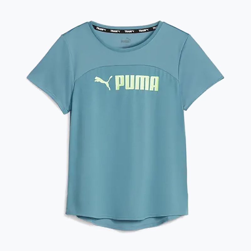 Dámske tréningové tričko PUMA Fit Logo Ultrabreathe bold blue/speed green