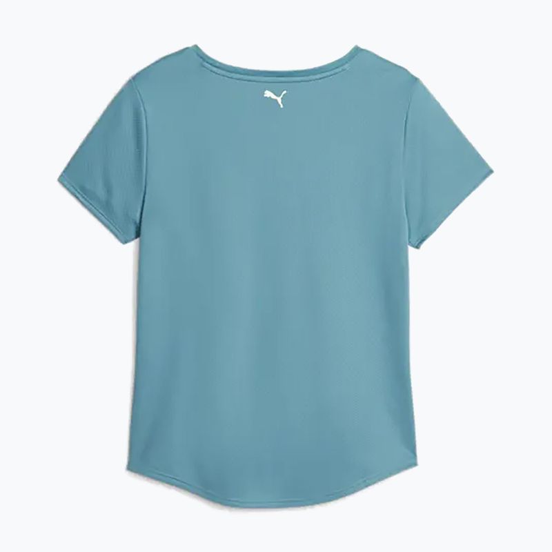 Dámske tréningové tričko PUMA Fit Logo Ultrabreathe bold blue/speed green 2