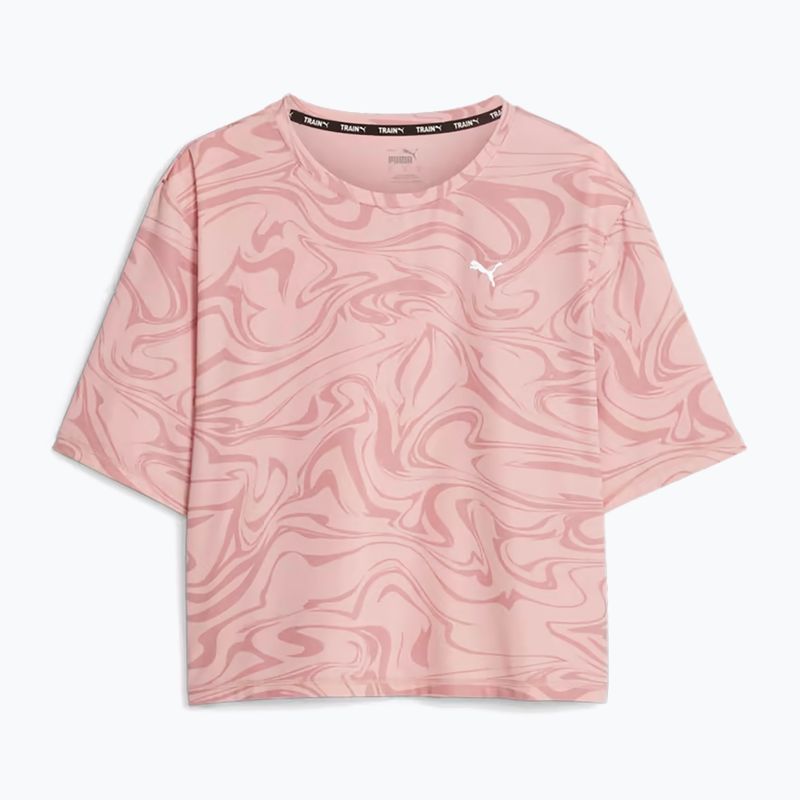 Dámske tréningové tričko PUMA Train Favorite Aop Crop future pink