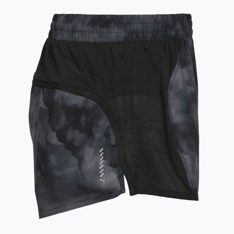 Dámske bežecké šortky PUMA Run Favorite AOP Velocity 3" black/grey 3