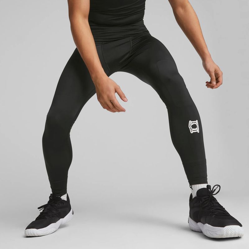 Pánske basketbalové legíny PUMA Hoops Team Full Baselayer puma black 3