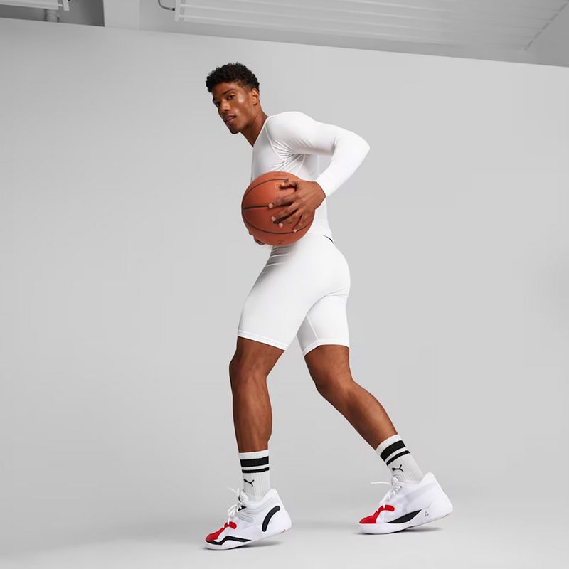 Pánske basketbalové šortky PUMA Hoops Team Baselayer puma white 3
