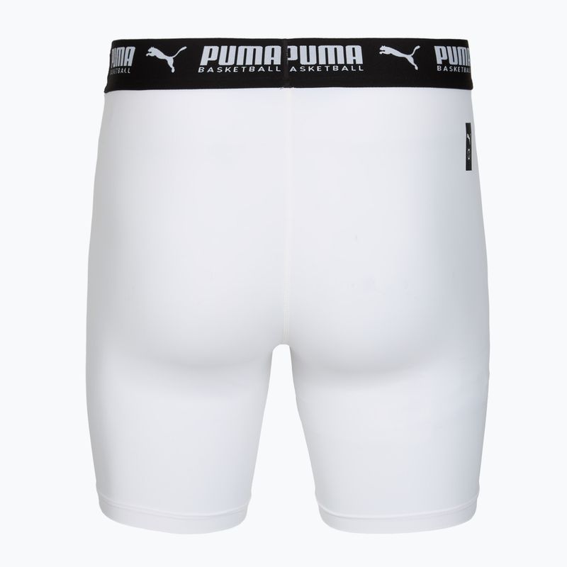Pánske basketbalové šortky PUMA Hoops Team Baselayer puma white 2
