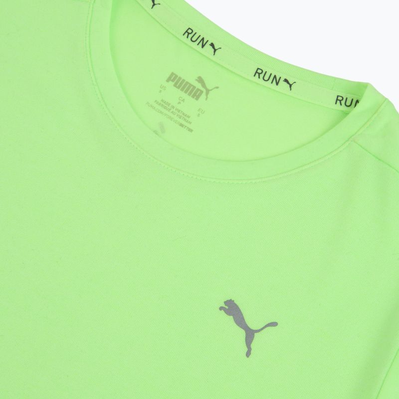 Dámske bežecké tričko PUMA Run Favorite Heather green/neon 3