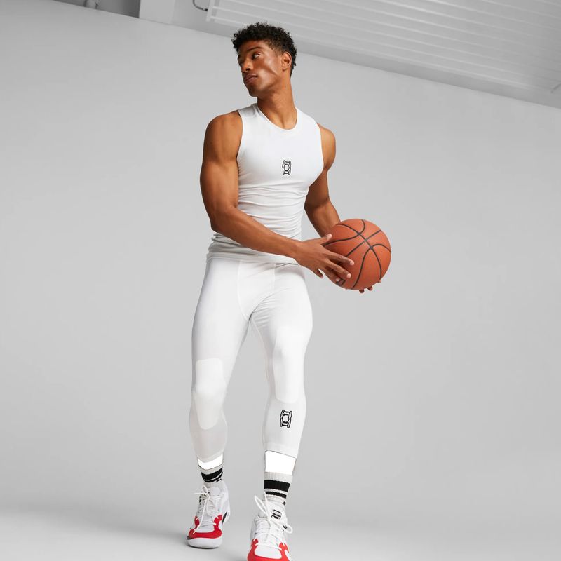 Pánske basketbalové tielko PUMA Hoops Team Slvs Baselayer puma white 4