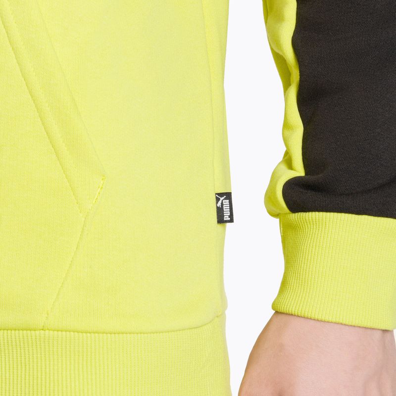 Pánska mikina PUMA ESS+ Block Hoodie TR puma black/lime sheen 4